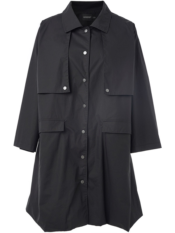 GFREYA - Plus Size Jakke fra Gozzip Black