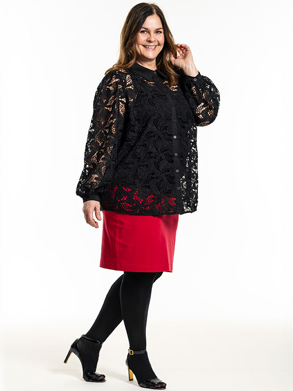 CLARE - Plus Size Skjørt fra Gozzip