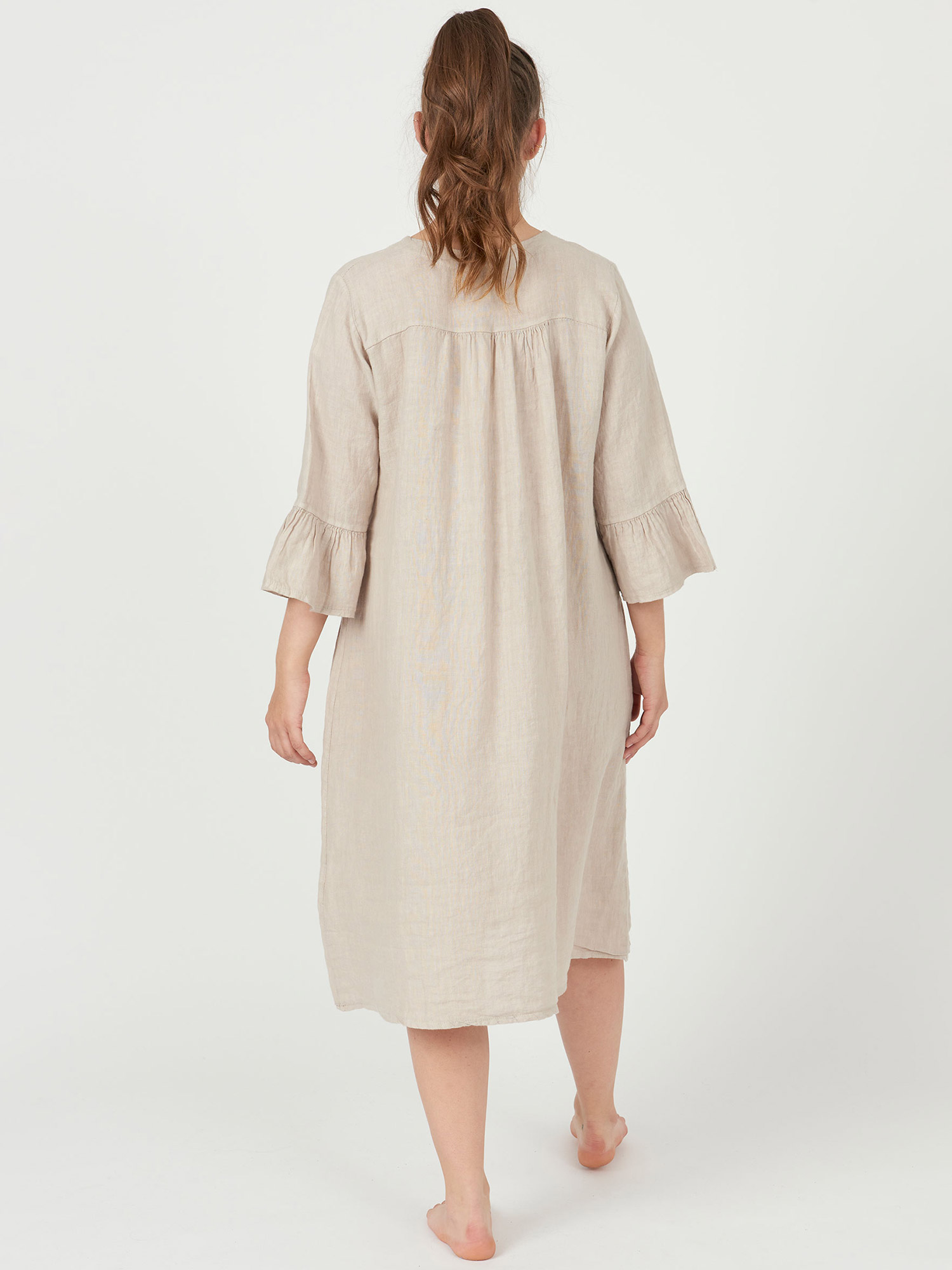 Laetitia - Lin kjole med hvide prikker fra Pont Neuf