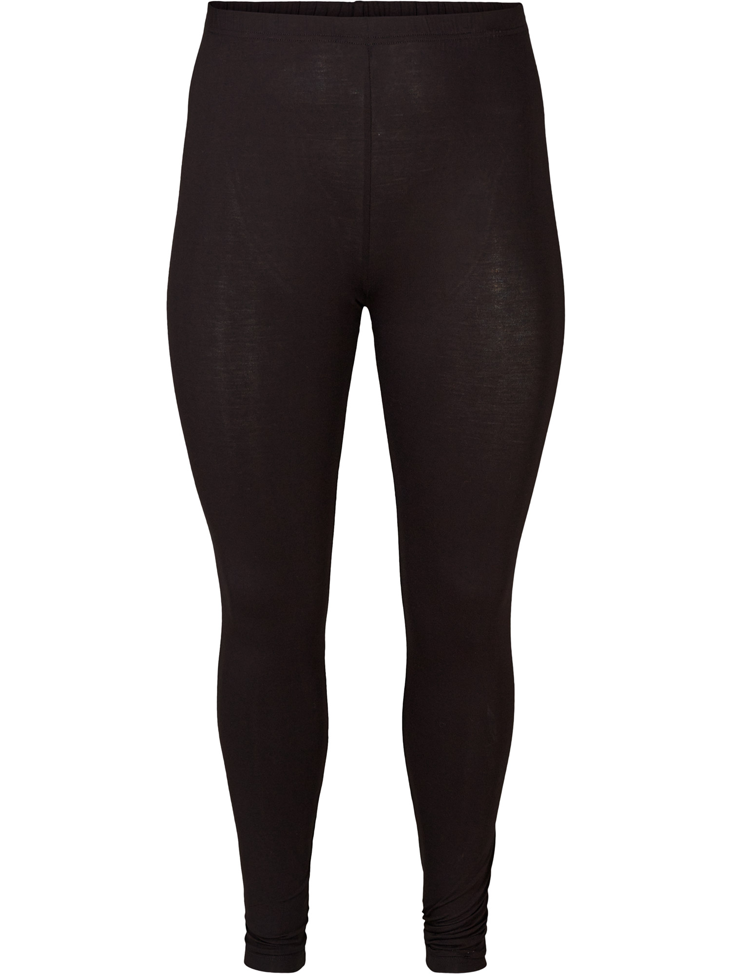 svarte leggings i viskosejersey fra Zizzi