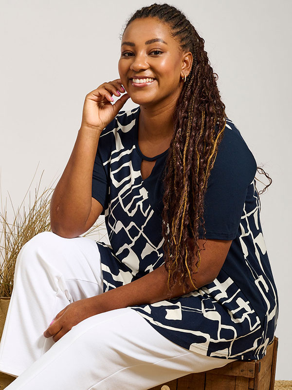 MAGRETHE SIA - Plus Size Bluse fra Pont Neuf