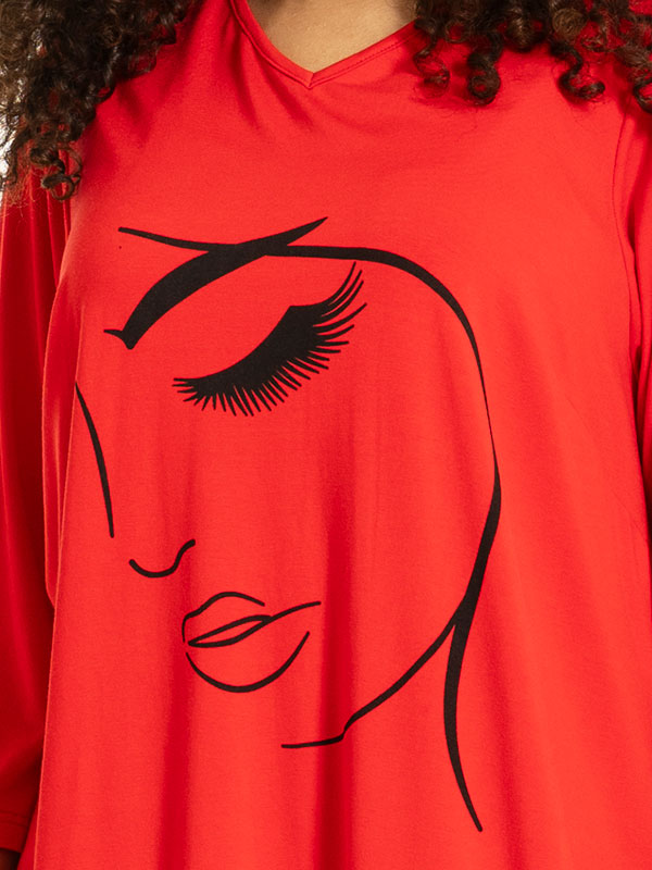 DITTE - Plus Size Tunika fra Studio