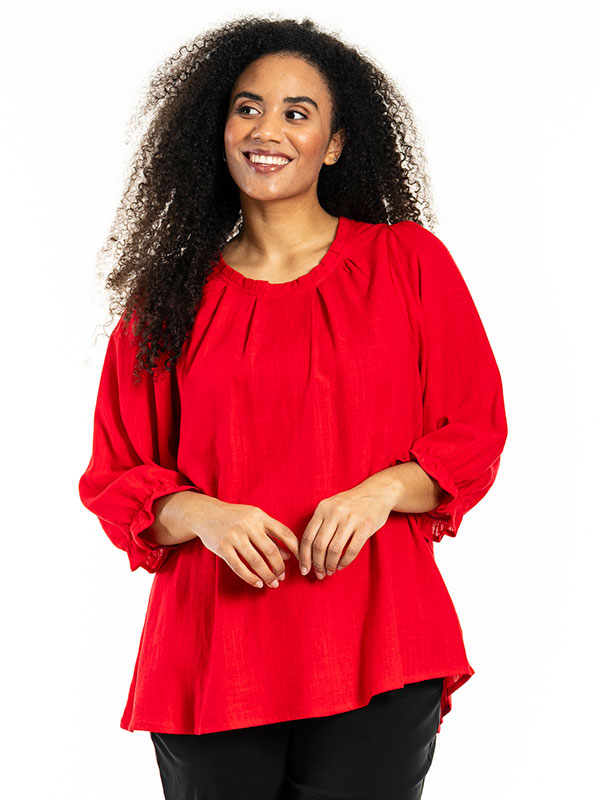 HELMA - Plus Size Bluse fra Studio