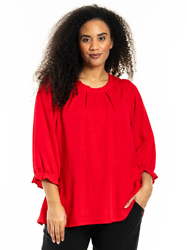 HELMA - Plus Size Bluse fra Studio