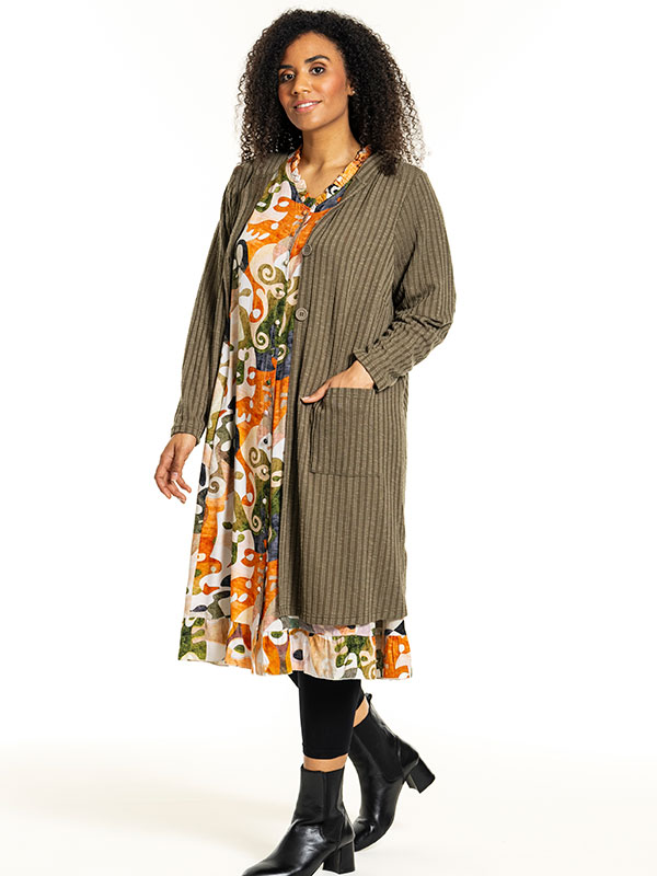 MARLENE - Plus Size Cardigan fra Studio
