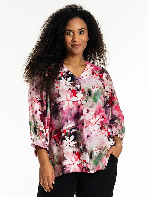 JUSTINA - Plus Size Bluse fra Studio