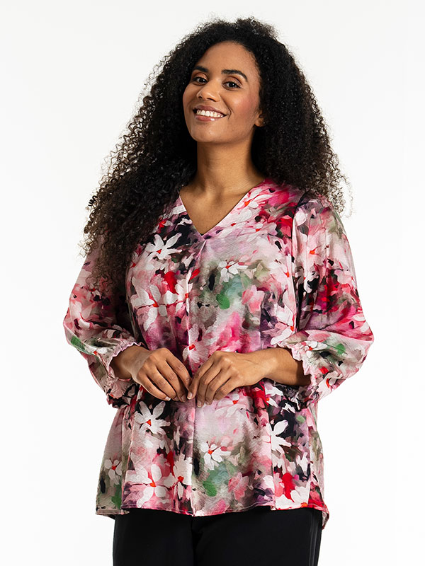 JUSTINA - Plus Size Bluse fra Studio