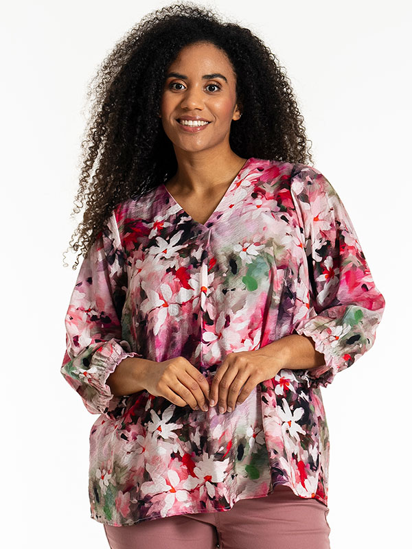 JUSTINA - Plus Size Bluse fra Studio