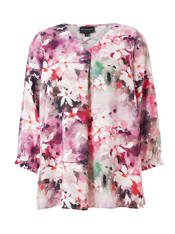 JUSTINA - Plus Size Bluse fra Studio