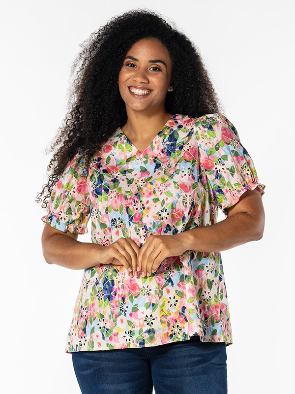 KARLINE - Plus Size Bluse fra Studio