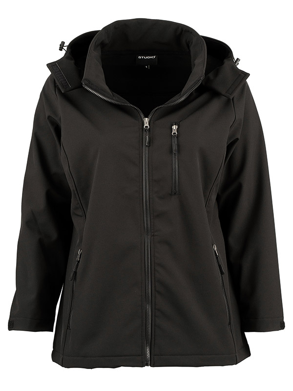 SHORT SOFT SHELL - Plus Size Jakke fra Studio