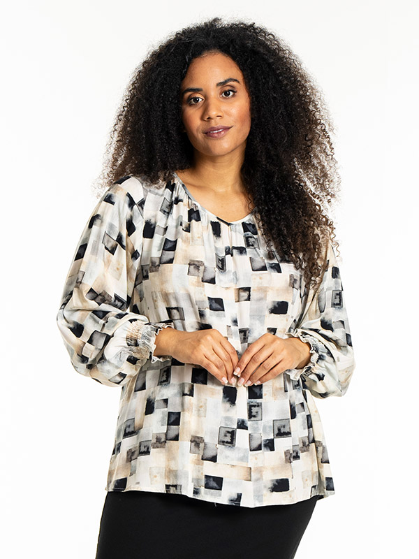 INGRED - Plus Size Bluse fra Studio