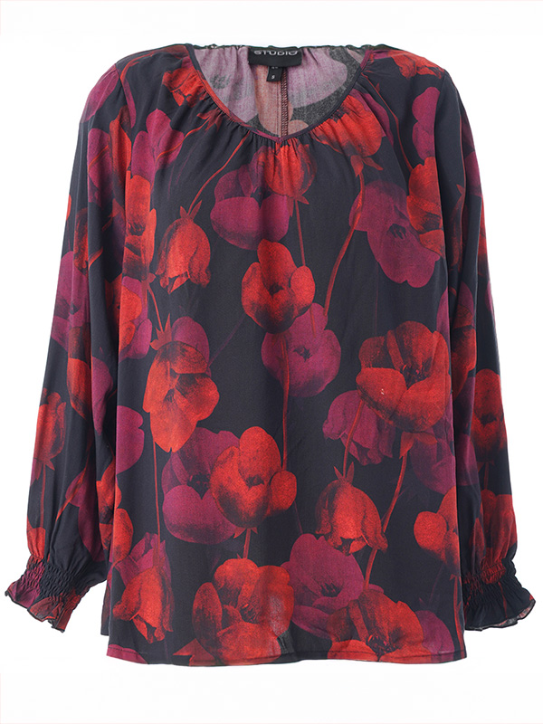SINGRED - Plus Size Bluse fra Studio