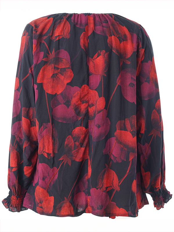 SINGRED - Plus Size Bluse fra Studio