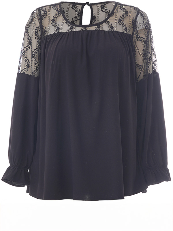 SMILLE - Plus Size Bluse fra Studio