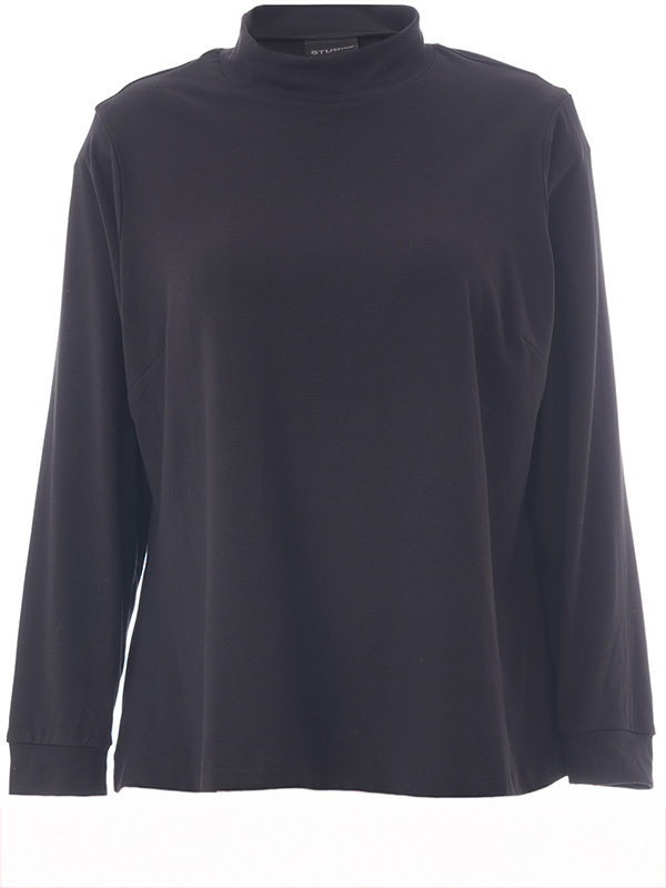 SKARINA - Plus Size Bluse fra Gozzip Black