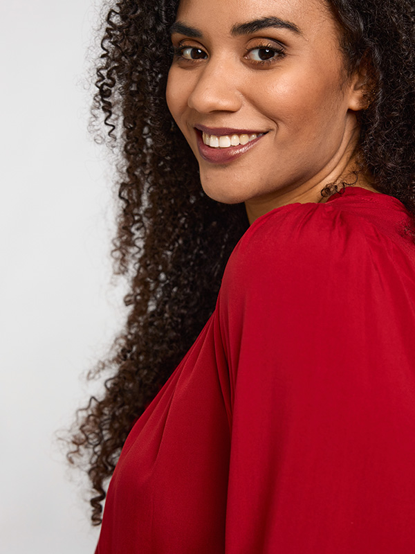 SMARGRETHE - Plus Size Bluse fra Studio