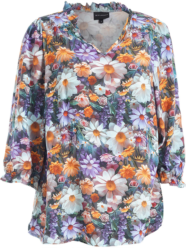 SASLAUG - Plus Size Bluse fra Studio