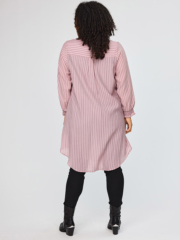 SAYLA - Plus Size Kjole fra Gozzip Black