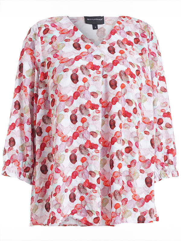 SJUSTINA - Plus Size Bluse fra Studio