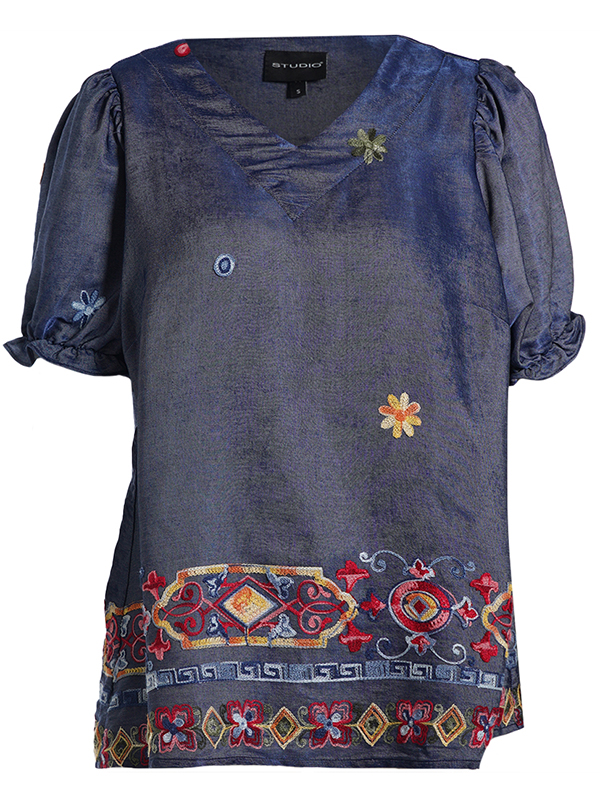 SKARLINE - Plus Size Bluse fra Studio