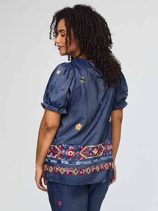 SKARLINE - Plus Size Bluse fra Studio