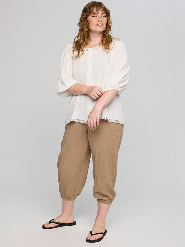SANTONIA - Plus Size Bluse fra Studio
