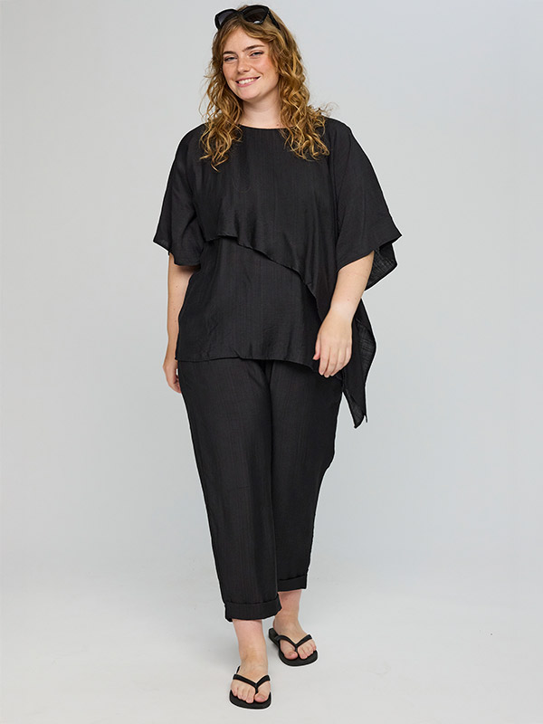 SATHENA - Plus Size Bluse fra Studio