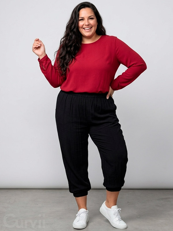 SBROOKE - Plus Size Bukser fra Studio