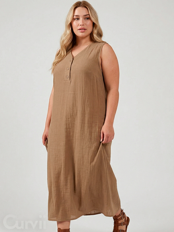 SCADENCE - Plus Size Kjole fra Studio
