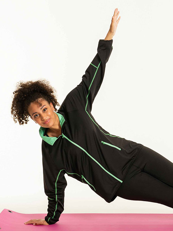 FITNESS - Plus Size Trenings jakke fra Studio