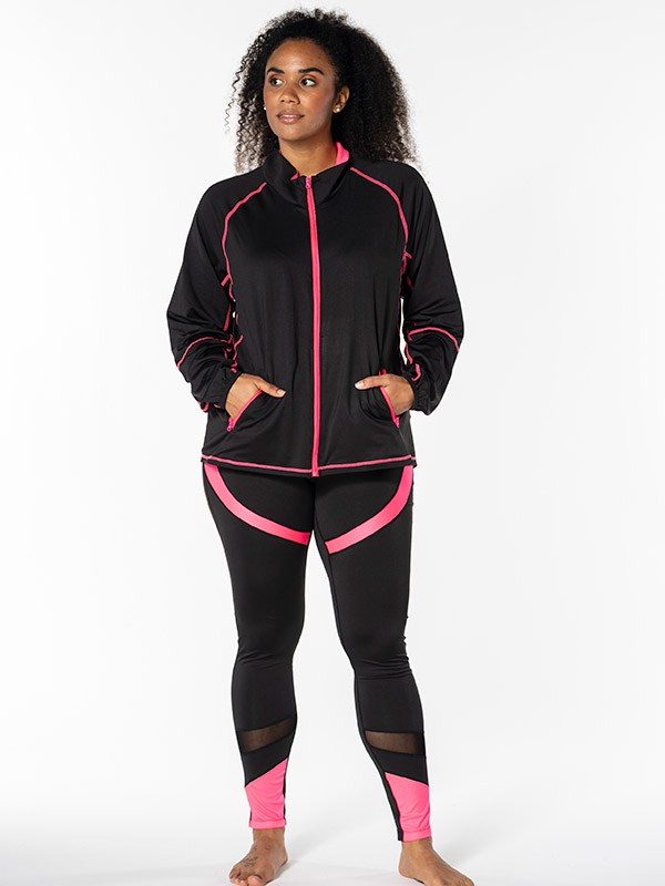 FITNESS - Plus Size Trenings jakke fra Studio