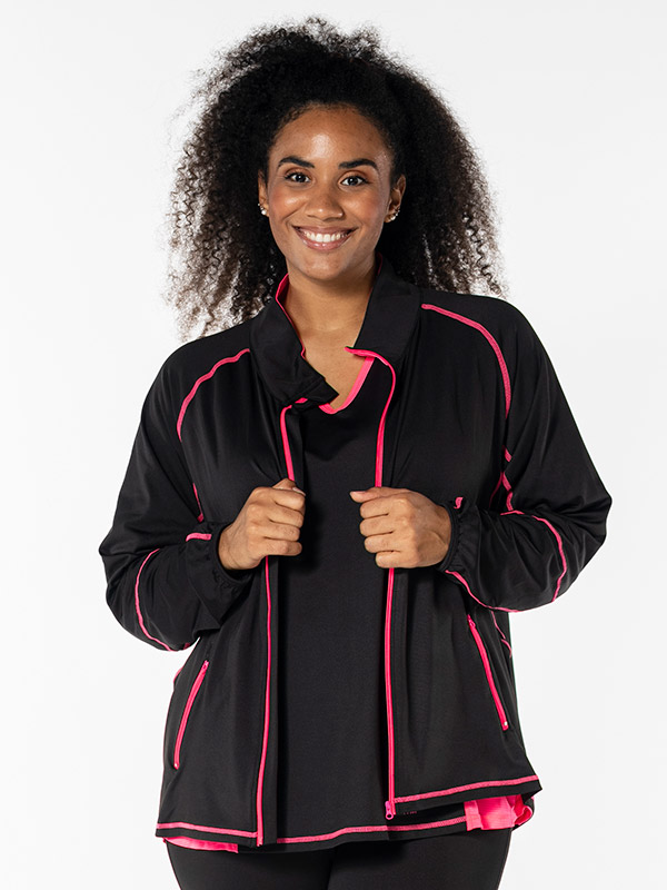 FITNESS - Plus Size Trenings jakke fra Studio
