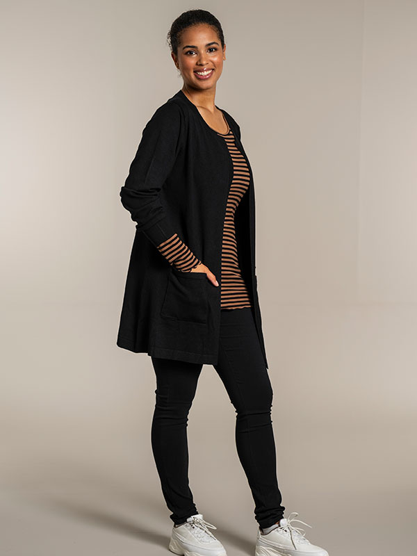 HELSINKI  - Plus Size Cardigan fra Sandgaard