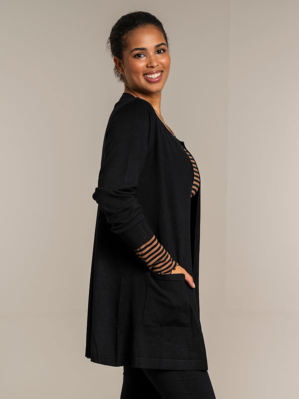 HELSINKI  - Plus Size Cardigan fra Sandgaard