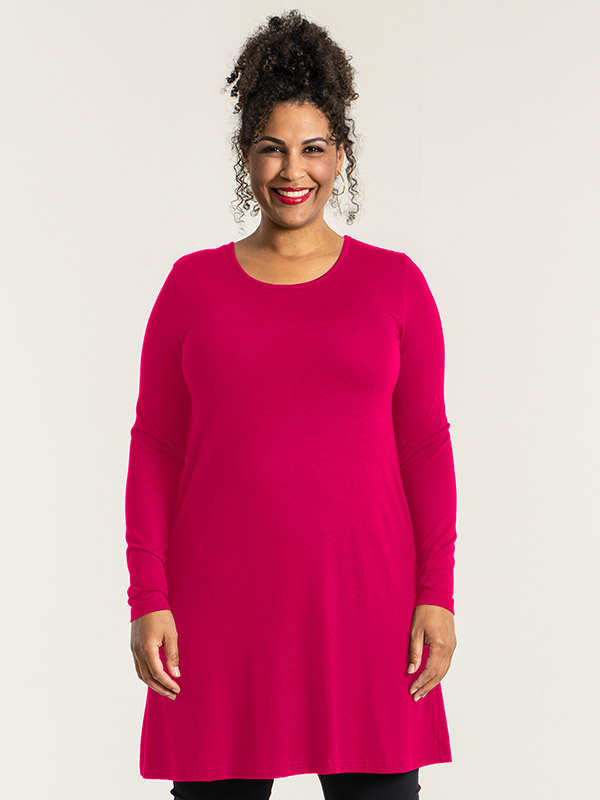 AMSTERDAM - Lang rosa genser med A-fasong fra Sandgaard