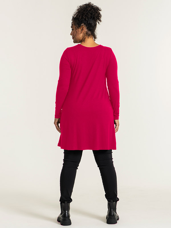 AMSTERDAM - Lang rosa genser med A-fasong fra Sandgaard
