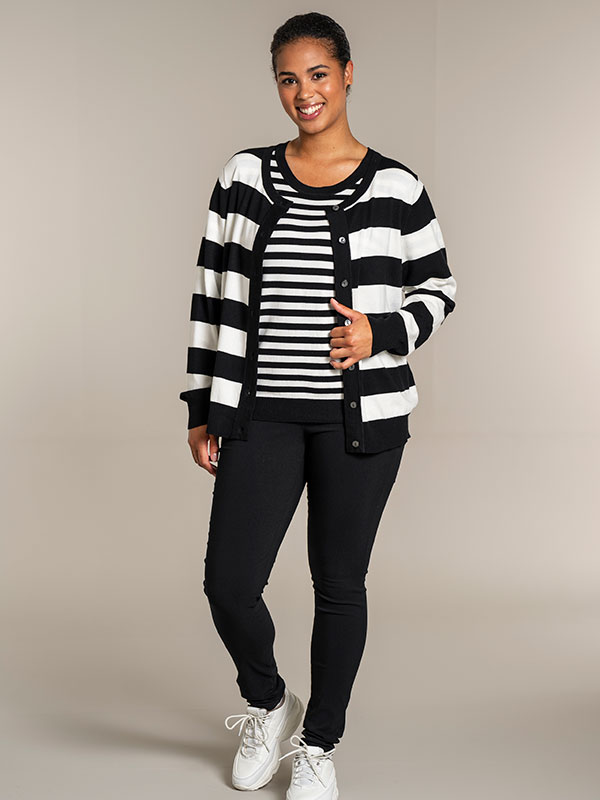 HELSINKI - Plus Size Cardigan fra Sandgaard