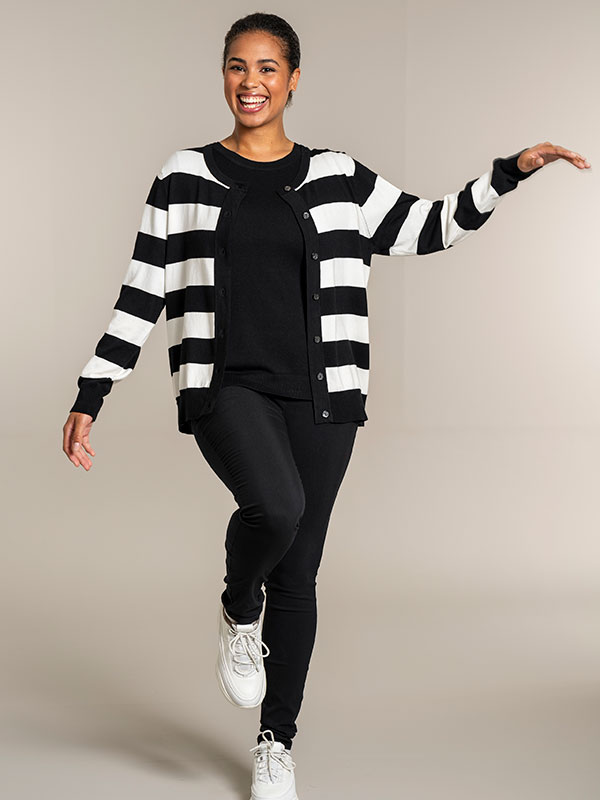 HELSINKI - Plus Size Cardigan fra Sandgaard