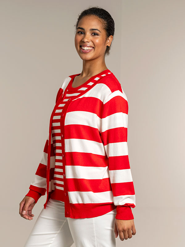 HELSINKI - Plus Size Cardigan fra Sandgaard