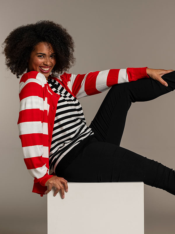 HELSINKI - Plus Size Cardigan fra Sandgaard