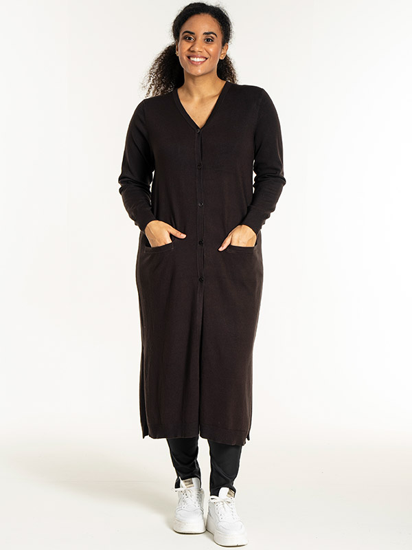 HELSINKI - Plus Size Cardigan fra Sandgaard