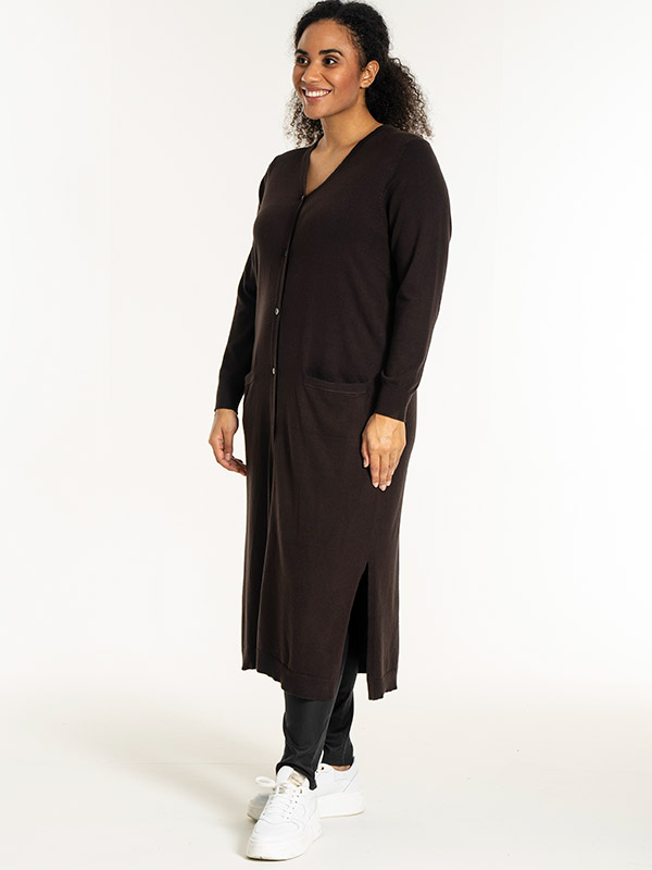 HELSINKI - Plus Size Cardigan fra Sandgaard