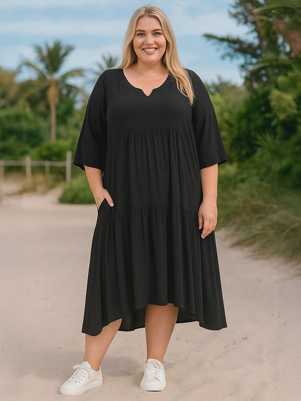 RIGMOR-PLUS - Plus Size Kjole fra Pont Neuf