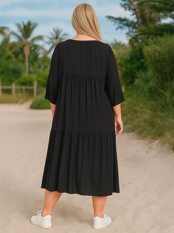 RIGMOR-PLUS - Plus Size Kjole fra Pont Neuf