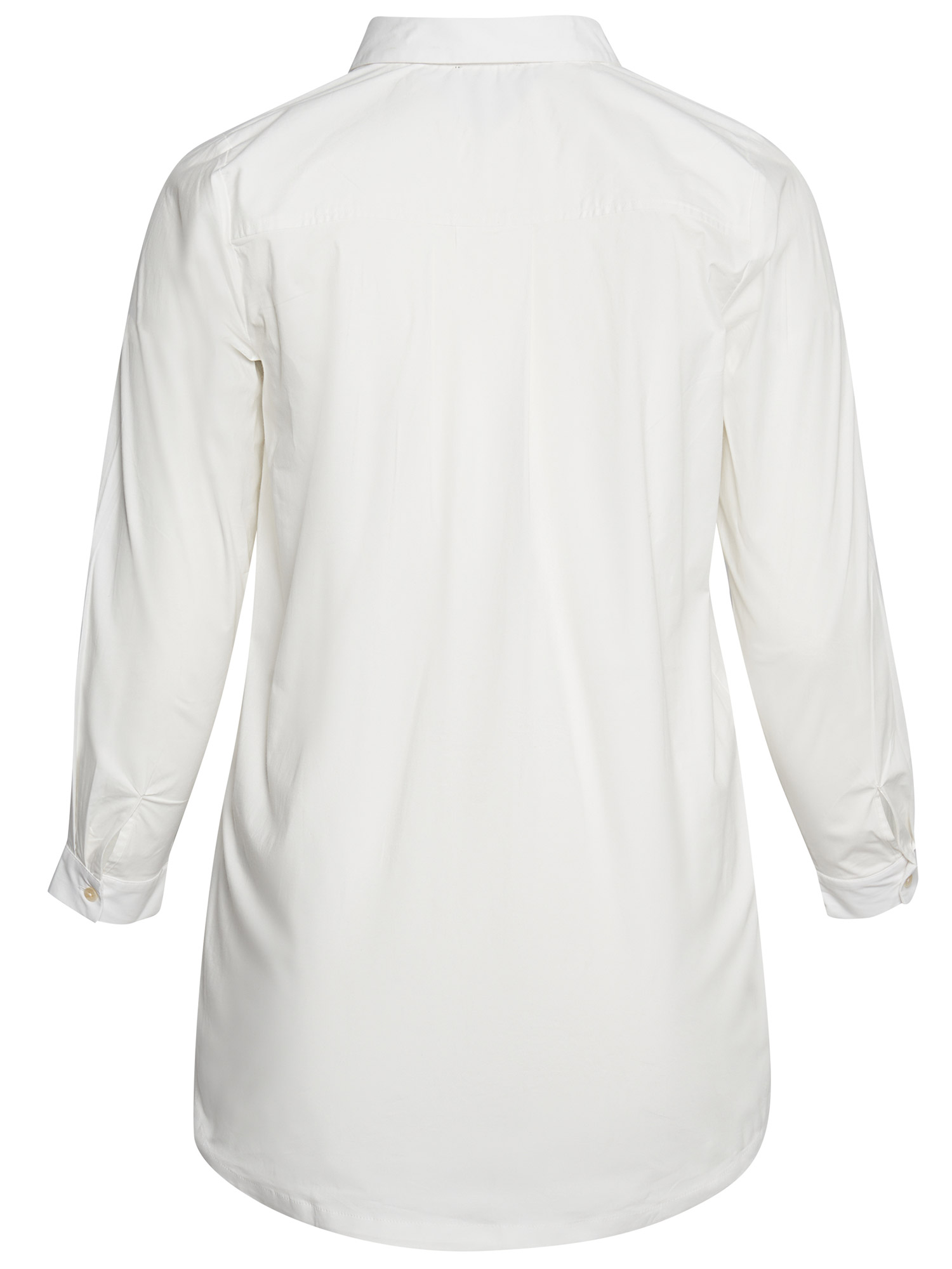 Virginia - Hvit bomulls skjorte med stretch fra Aprico