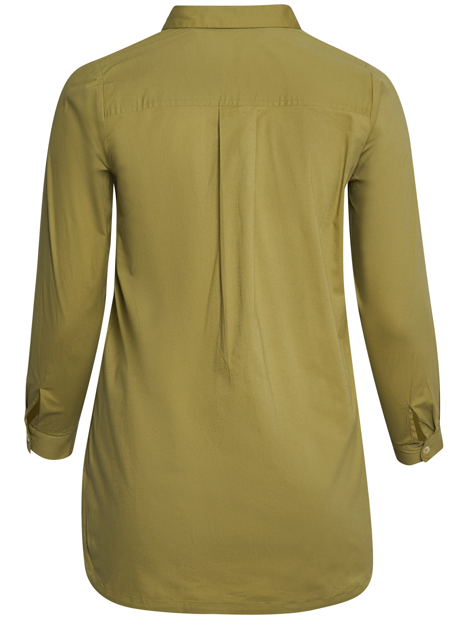 Virginia - Olivengrønn skjorte med stretch fra Aprico