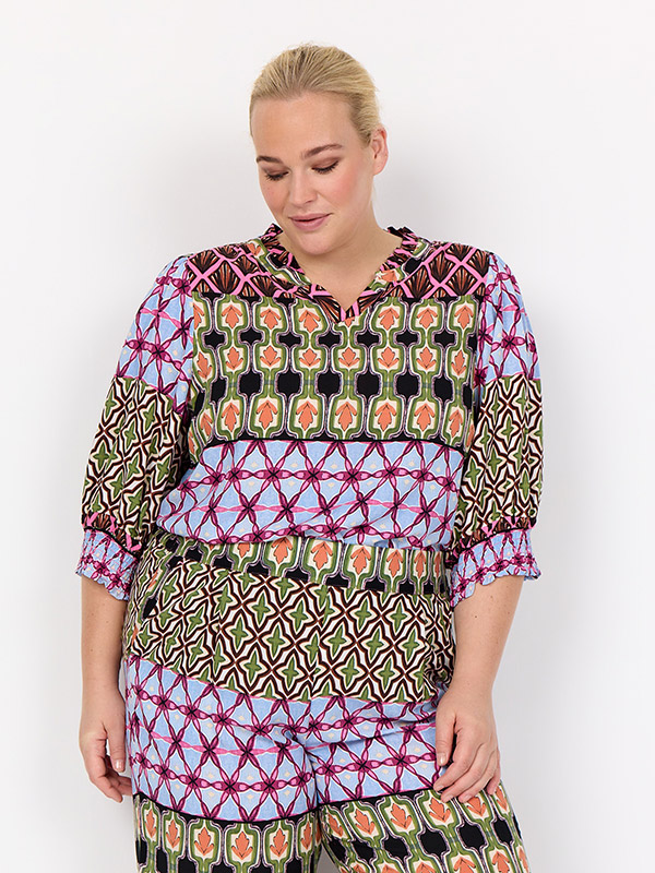 WA-MELIKA - Plus Size Bluse fra Wasabi Concept