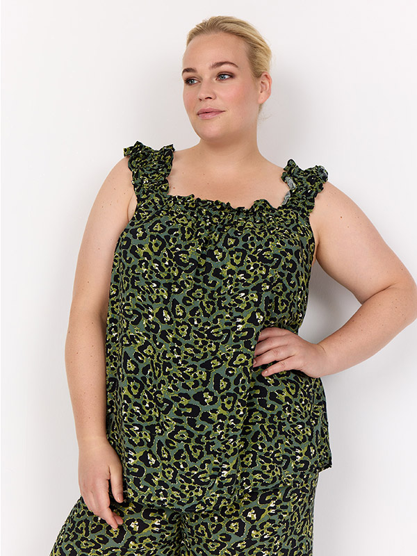 WA-MELINA - Plus Size Topp fra Wasabi Concept