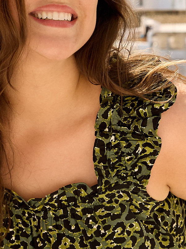 WA-MELINA - Plus Size Topp fra Wasabi Concept